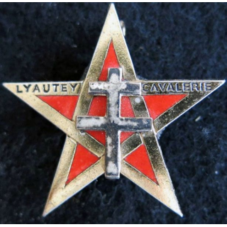 1° RSM : insigne métallique du 1° régiment de spahis marocains de fabrication Drago G. 1627
