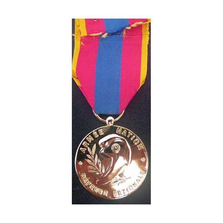 médaille de la défense nationale modèle or avec citation (1 étoile bronze)