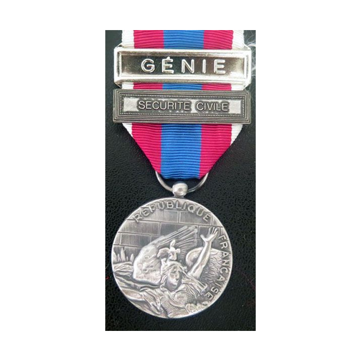 médaille de la défense nationale barrettes "Génie et Sécurité civile"