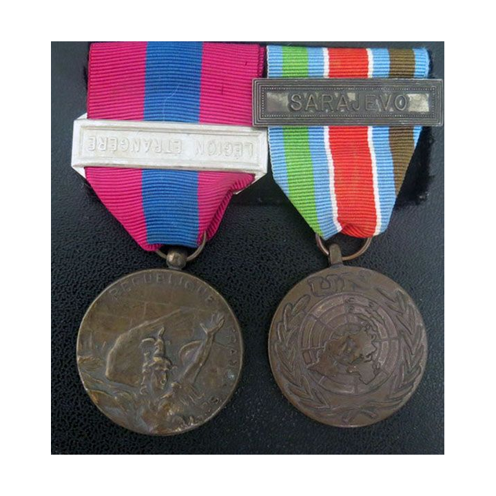 médaille défense nationale médaille  FORPRONU barrette "Sarajevo"