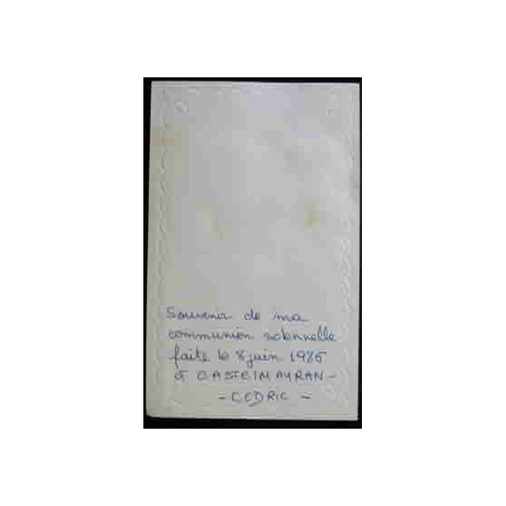 IMAGES PIEUSES : COMMUNION SOLENNELLE 1986