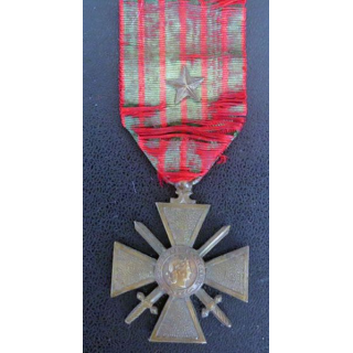 FRANCE : Croix de Guerre 1914-1918 avec 1 clou 