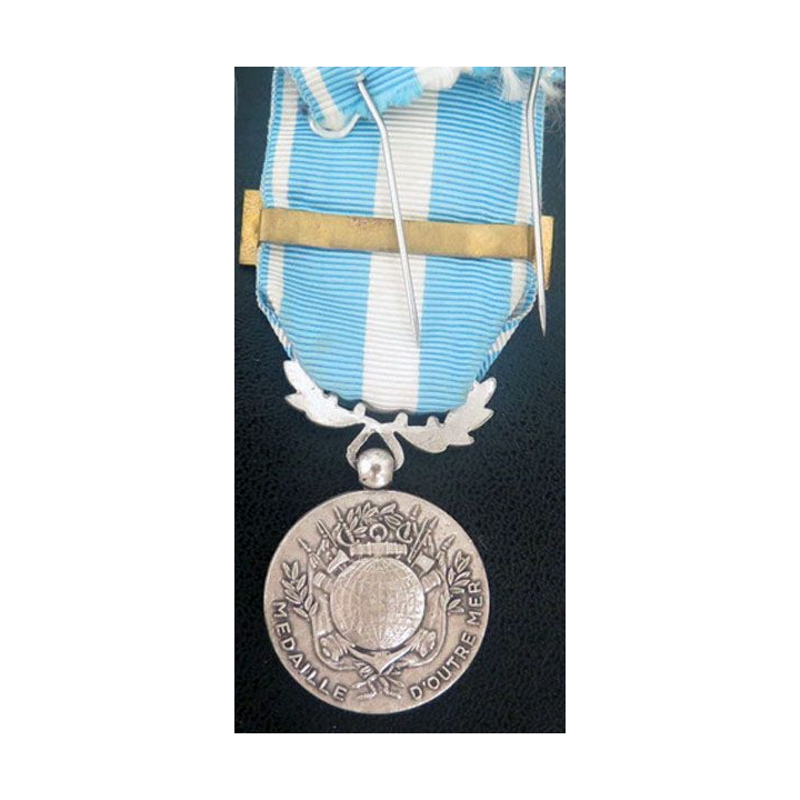 médaille d'outre mer agrafe " Liban " en métal argenté