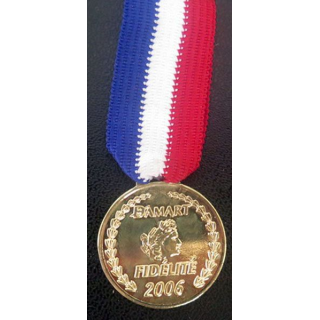 FRANCE : médaille commerciale Damart Fidélité 2006