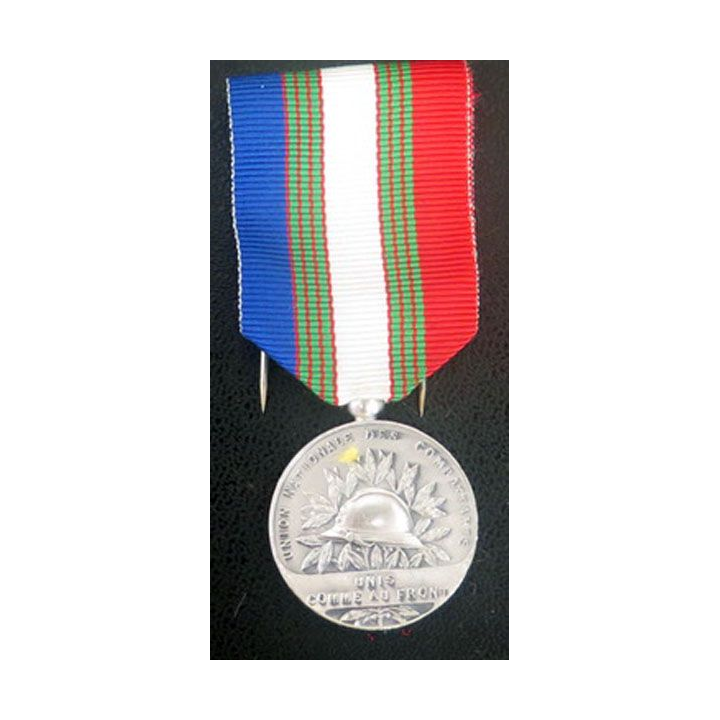médaille d'argent de l'Union Nationale des Combattants UNC en ragent