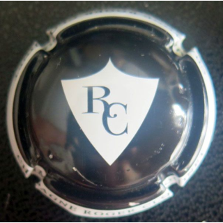 Capsule Muselet de champagne Closquinet Roger n° 7 Noir et Blanc