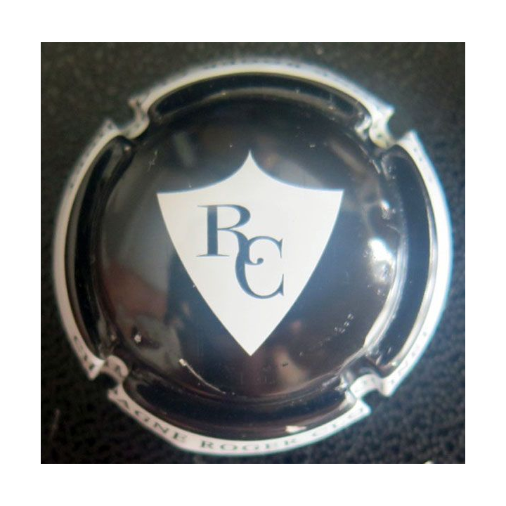 Capsule Muselet de champagne Closquinet Roger n° 7 Noir et Blanc
