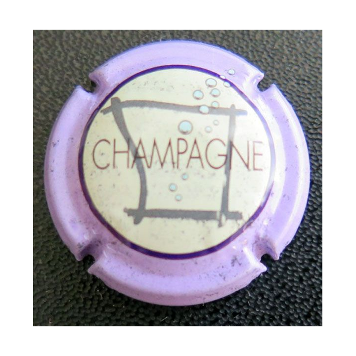 Capsule Muselet de champagne générique n° 717d contour violet