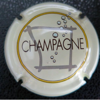 Capsule Muselet de champagne générique n° 717e contour crème pâle