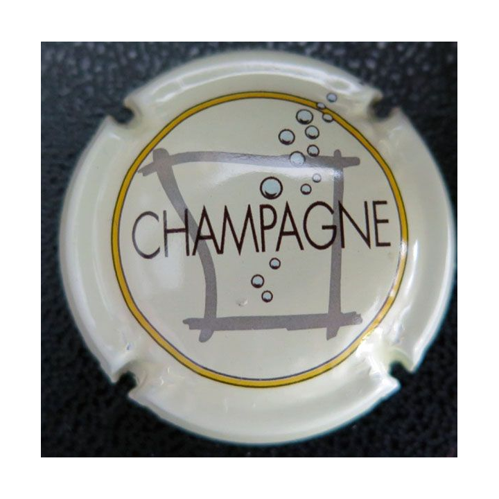 Capsule Muselet de champagne générique n° 717e contour crème pâle