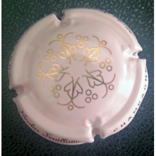 Capsule Muselet de champagne Nicolas Feuillatte n° 60a rose et or