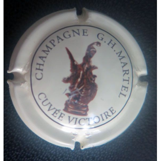 Capsule Muselet champagne G.H. Martel n° 24b fond crème cuvée victoire 