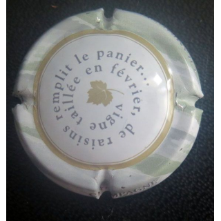 Capsule Muselet de champagne générique n° 815a, février cercle or