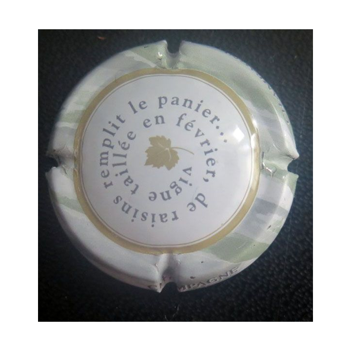 Capsule Muselet de champagne générique n° 815a, février cercle or