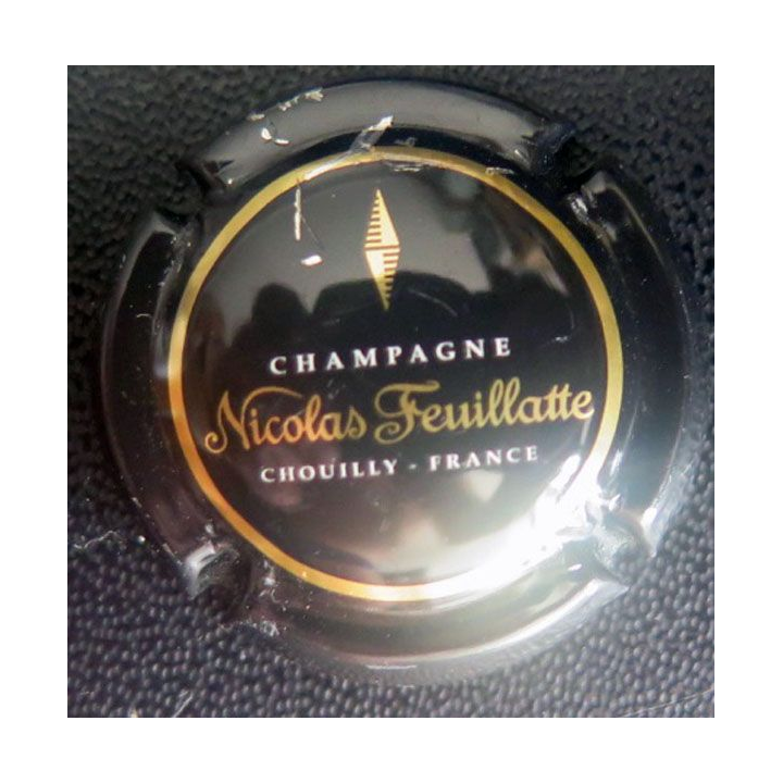 Capsule Muselet champagne Nicolas Feuillatte n° 50a ctr noir centre noir