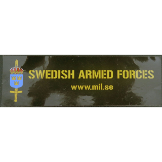 Autocollant de la Swedish Armed Forces 11 x 3,5 cm