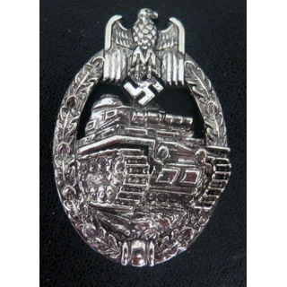 insigne de l'arme blindée allemande 1939 en "argent" 