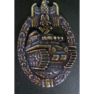 insigne de l'arme blindée allemande 1939 en bronze