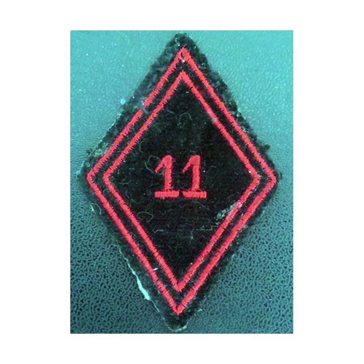LOSANGE DE BRAS MODÈLE 45 : 11 régiment du génie troupe