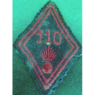 LOSANGE DE BRAS MODÈLE 45 : 110° régiment d'infanterie troupe