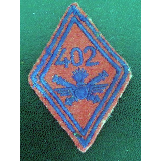 LOSANGE DE BRAS MODÈLE 45 : 402° régiment d'artillerie anti arienne troupe