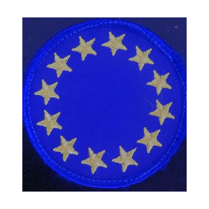 Europe : insigne d'épaule de l'Europe de diamètre 7 cm sur scratch