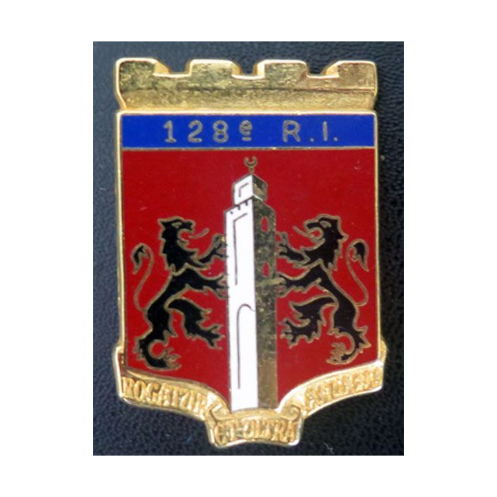128° RI : insigne du 128° régiment d'infanterie Ballard G. 2532
