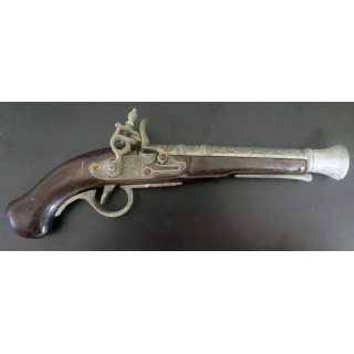 Pistolet de pirate (reproduction espagnole) en bois et métal