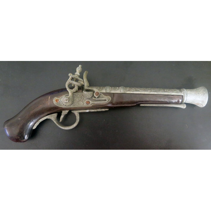 Pistolet de pirate (reproduction espagnole) en bois et métal
