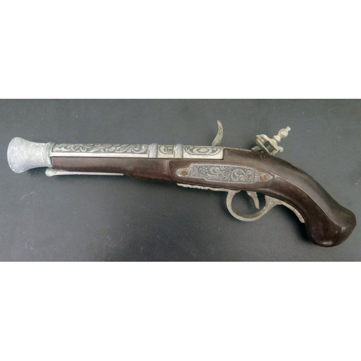 Pistolet de pirate (reproduction espagnole) en bois et métal
