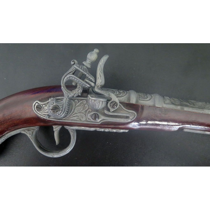 Pistolet de pirate (reproduction espagnole) en bois et métal