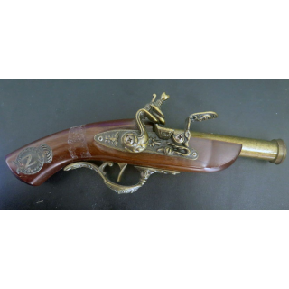 Pistolet époque napoléonnienne (reproduction espagnole) en bois métal