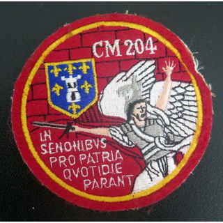 CM 204 : Insigne tissu du centre mibilisateur 204 diamètre 7,7 cm