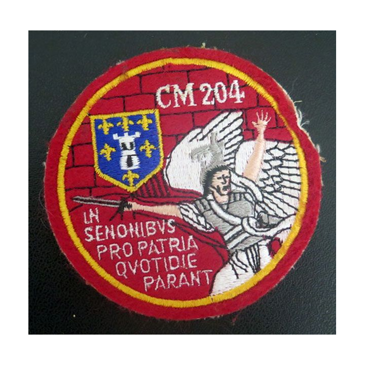 CM 204 : Insigne tissu du centre mibilisateur 204 diamètre 7,7 cm