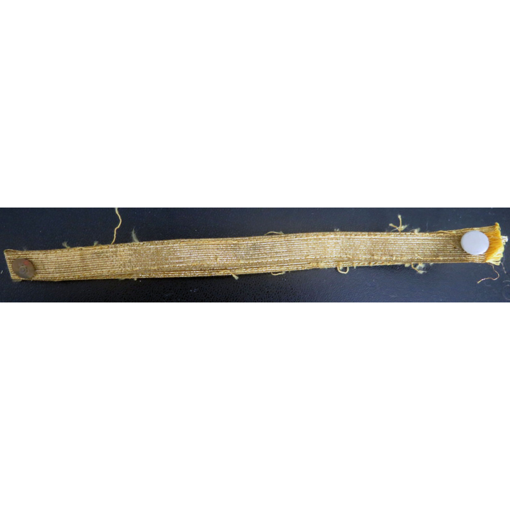 bandeau de fil doré de képi de longueur 37 cm
