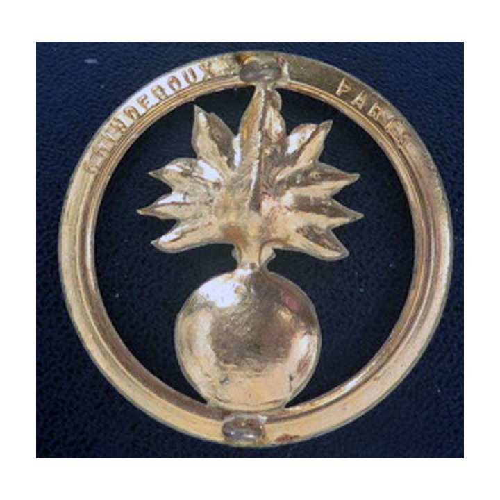 Insigne de béret des écoles doré de fabrication Coinderoux