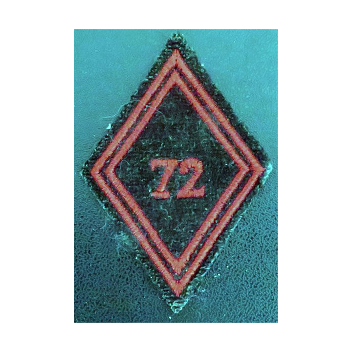 LOSANGE DE BRAS MODÈLE 45 : 72° régiment du génie troupe
