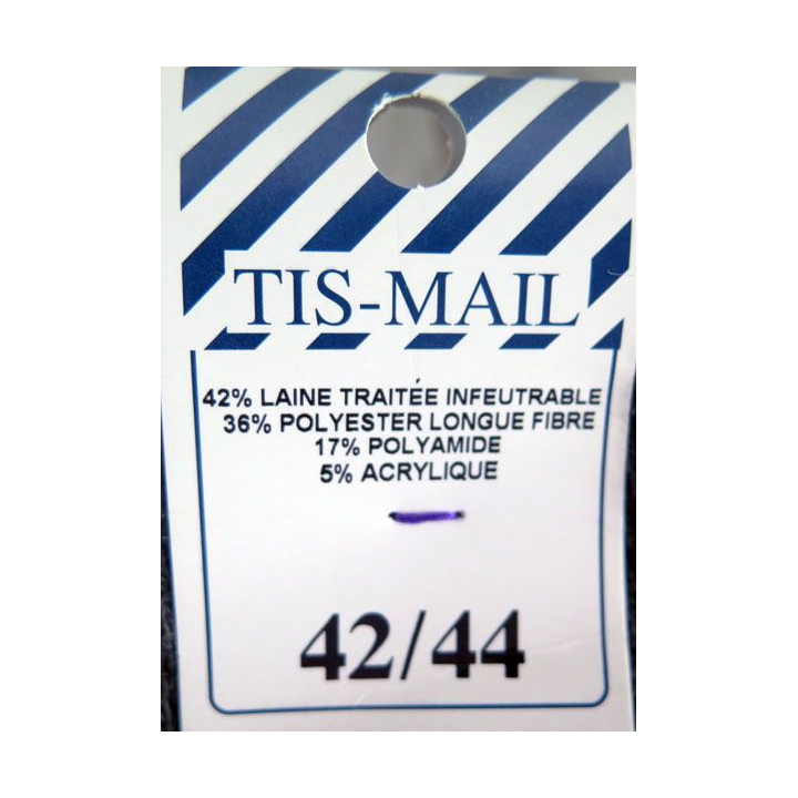 Paire de chaussettes militaires neuves de taille 42/44 fabrication Tis-Mail 