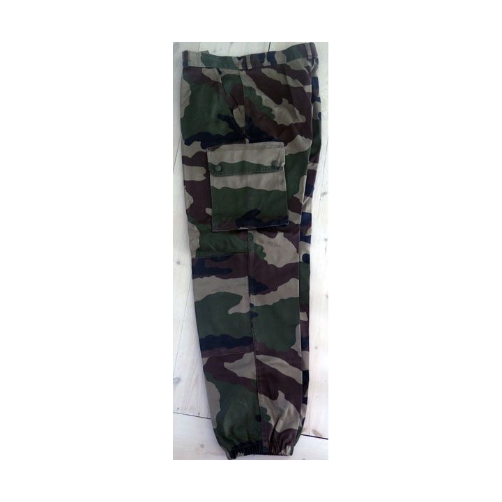 Pantalon de treillis camouflé vert armé taille 80 L de fabrication CSV 2008