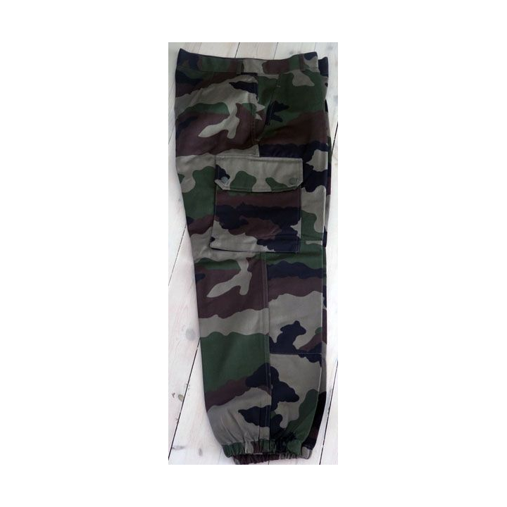 Pantalon de treillis camouflé vert armé taille 84 C de fabrication Seyntex 2000