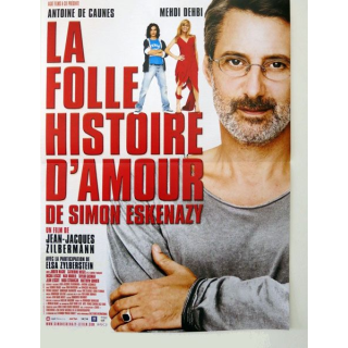 AFFICHE FILM : affiche de cinéma du film "La folle histoire d'amour de Simon Eskenazy" 39 x 53 cm