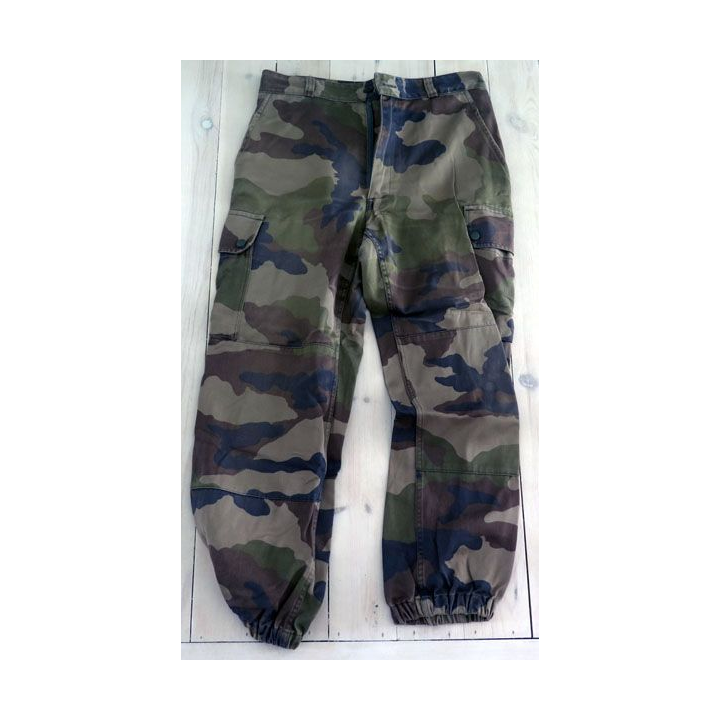 Pantalon de treillis camouflé vert armé taille 80 M de fabrication Focsa
