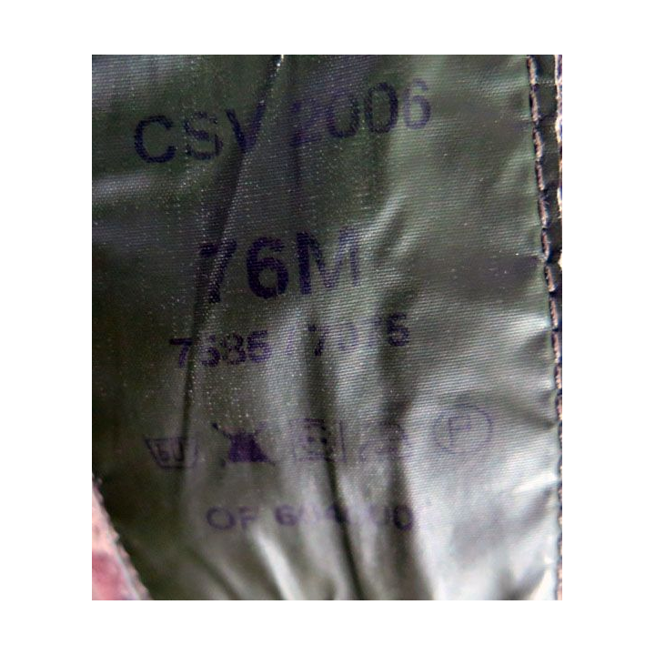 Pantalon de treillis camouflé vert armé taille 76 M de fabrication CSV 2006