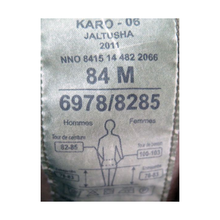 Pantalon de treillis camouflé vert armé taille 80 M Karo 2011 neuf