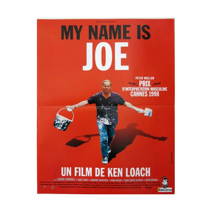 AFFICHE FILM : affiche de cinéma du film "My name is Joe" dimension 40 x 53,5 cm