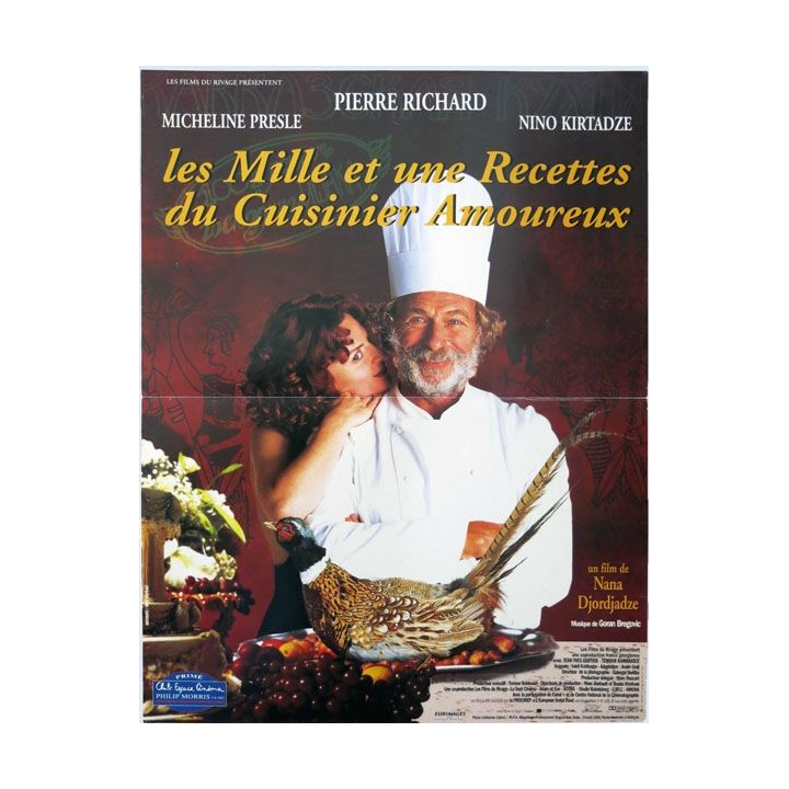 AFFICHE FILM : affiche de cinéma "Les mille et une recettes du cuisinier amoureux" 40 x 53,5 cm