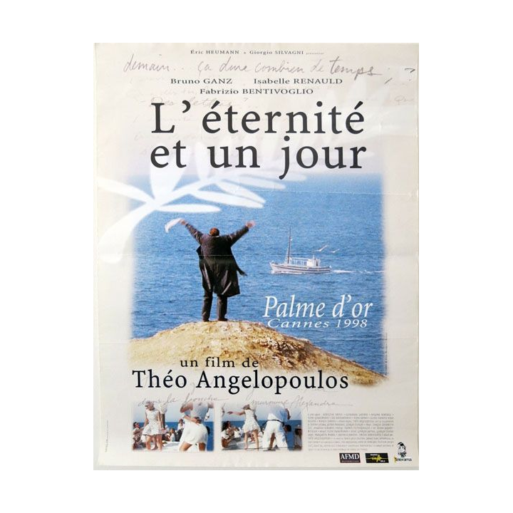 AFFICHE FILM : affiche de cinéma du film "L'éternité et un jour" dimension 40 x 54,5 cm (E001)