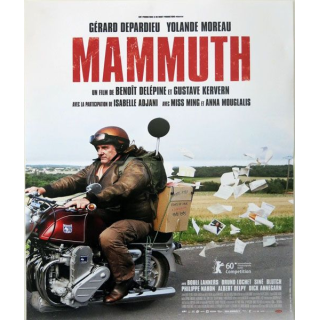AFFICHE FILM : affiche de cinéma du film "Mammuth" dimension 39,5 x 49 cm (E002)