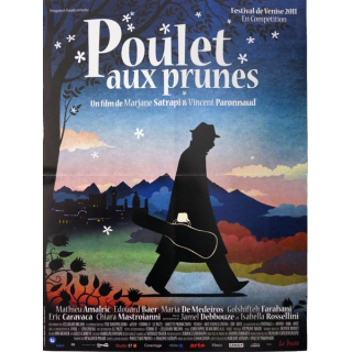 AFFICHE FILM : affiche de cinéma du film "Poulet aux prunes" dimension 40 x 53 cm (E002)