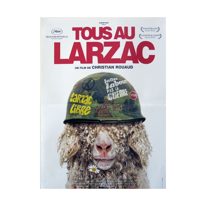 AFFICHE FILM : affiche de cinéma du film "Tous au Larzac" dimension 40 x 53 cm (E002)